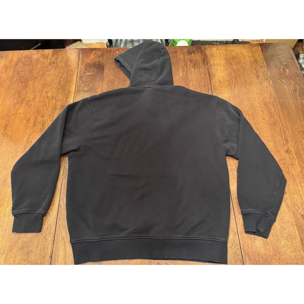 Nike Air Jordan Flight Hoodie Mens Medium Black Gold Jumpman Pullover Sweatshirt - Picture 3 of 6